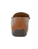 Mocasín Café Camel Con Herraje Metálico