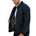 Chamarra acolchada con bolsillo cargo para hombre
