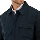 Chamarra acolchada con bolsillo cargo para hombre