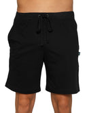 Bermuda Chifón Pijama Short Negro con Cintura Ajustable