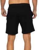 Bermuda Chifón Pijama Short Negro con Cintura Ajustable