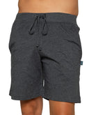 Bermuda Chifón Pijama Short Gris Oxford con Cintura Ajustable