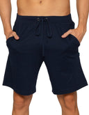 Bermuda Chifón Pijama Short Azul Marino con Cintura Ajustable