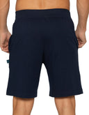 Bermuda Chifón Pijama Short Azul Marino con Cintura Ajustable