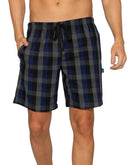 Bermuda Pijama Popelina de Algodón a Cuadros Multicolor