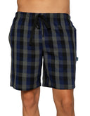 Bermuda Pijama Popelina de Algodón a Cuadros Multicolor