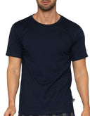 Playera Pijama Manga Corta de Algodón Azul Marino