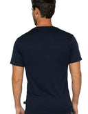 Playera Pijama Manga Corta de Algodón Azul Marino