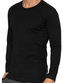 Playera Pijama Manga Larga de Algodón Negro