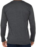 Playera Pijama Manga Larga de Algodón Gris Oxford