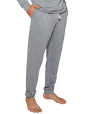 Pijama Pantalón Jogger French Terry de Algodón Jaspe Gris