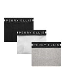 Set de 3 Boxer Trunk de Algodón con Spandex Jaspe, Negro y Blanco