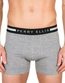 Set de 3 Boxer Brief de Algodón con Spandex Jaspe, Negro y Blanco