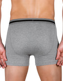 Set de 3 Boxer Brief de Algodón con Spandex Jaspe, Negro y Blanco