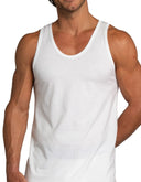 Set de 2 Camisetas Sin Mangas de Algodón Blanco