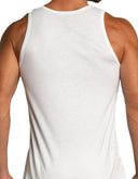 Set de 2 Camisetas Sin Mangas de Algodón Blanco