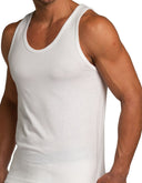 Set de 2 Camisetas Sin Mangas de Algodón Blanco