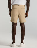 Short Beige Trench Coat Tech Stretch 4-Way Performance