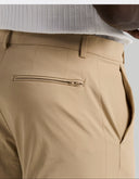 Short Beige Trench Coat Tech Stretch 4-Way Performance