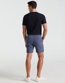 Short Tech Stretch Azul Vintage Indigo con Bolsillos Frontales y Traseros
