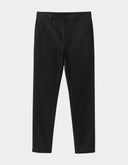 Pantalón Chino Slim Fit Negro con Stretch y Bolsillos Frontales