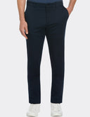Pantalón Chino Slim Fit Azul Dark Sapphire con Stretch y Bolsillos Frontales