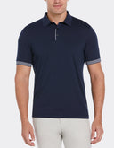 Polo Azul Ink con Tecnología Moisture Wicking y Cuello Tejido