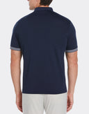 Polo Azul Ink con Tecnología Moisture Wicking y Cuello Tejido