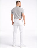Pantalón Slim Fit Blanco Marfil de Punto con Stretch