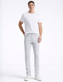 Pantalón Slim Fit Aqua Gray de Punto con Stretch