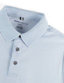 Polo de Manga Corta Kentucky Blue en Algodón Interlock con Ultra Transpirable