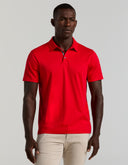 Polo Rojo Racing Red Interlock Algodón Transpirable