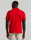 Polo Rojo Racing Red Interlock Algodón Transpirable