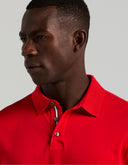 Polo Rojo Racing Red Interlock Algodón Transpirable