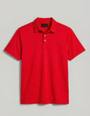 Polo Rojo Racing Red Interlock Algodón Transpirable