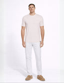 Playera Casual Crew Neck Sepia Rose Marfil