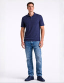 Polo Dark Sapphire de Manga Corta con Cuello Clásico