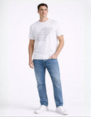 Playera Bright White con con Logo Texturizado