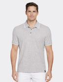 Polo Stretch Alloy Heather con Cuello Clásico