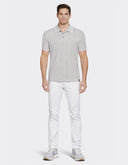 Polo Stretch Alloy Heather con Cuello Clásico