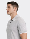 Polo Stretch Alloy Heather con Cuello Clásico