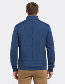 Chamarra Geo Quilt Dark Denim con Cierre Completo