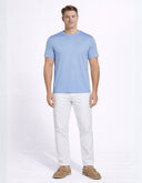Playera Slim Fit Azul Cielo con Stretch Confort