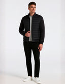 Chamarra Acolchada Negro Azabache con Manga Suave