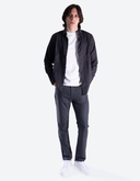 Camisa Perry Ellis Slim Fit Negra con Textura Dobby Stretch