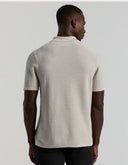 Camisa Tejida Tipo Sweater Algodón Modal Mesh Quiet Gray Manga Corta