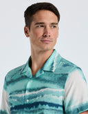 Camisa Manga Corta Estampada con Cuello Resort