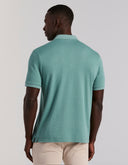 Polo Verde Arctic Jacquard Texturizado Algodón Manga Corta