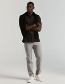 Camisa Manga Corta Negra Jacquard Manga Corta Spread Collar