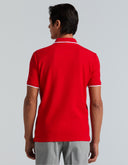 Polo Rojo Racing Red Piqué Algodón Manga Corta